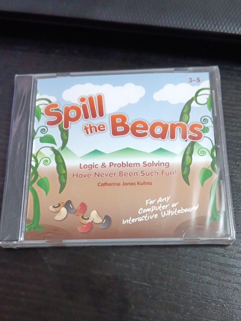 Spill the Beans Kids Educational Game - Orange/Cream